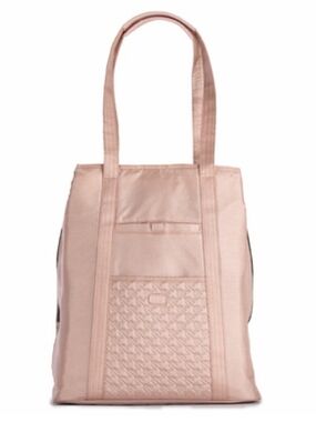 Lug Runner Tote Shimmer Rose Gold RFID Laptop Travel Carryall